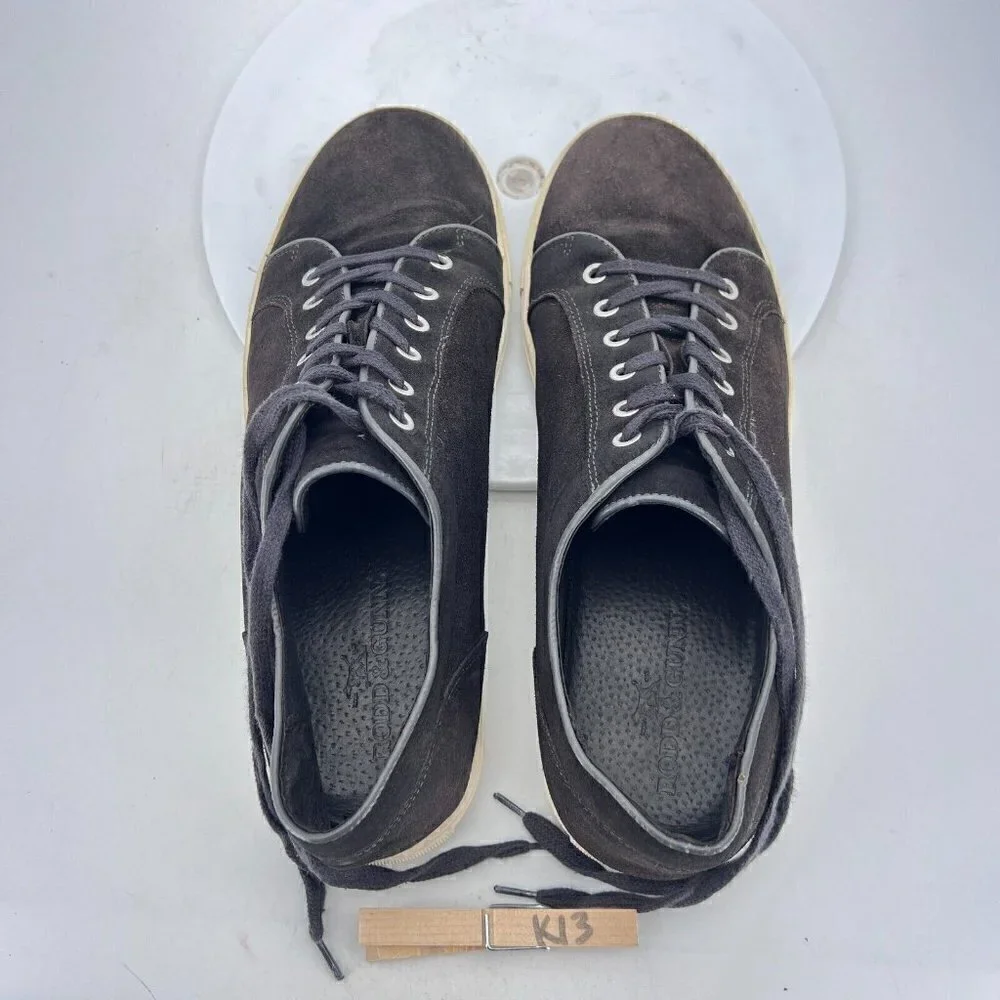 Rodd & Gunn Men Size EU45 US 12 Black Suede White Sole Lace Up Comfort Shoes